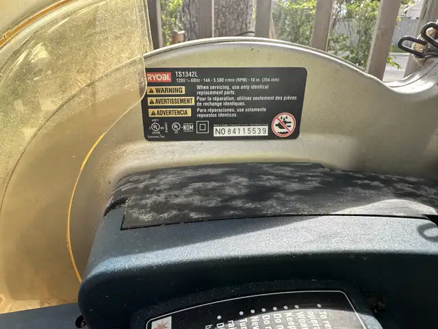 Ryobi 10 inch Compound Miter Saw in Power Tools in Oshawa / Durham Region - Image 5