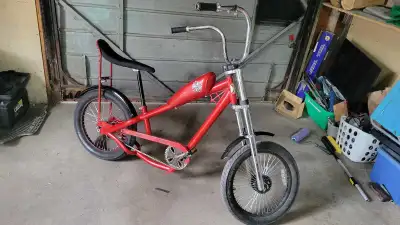 Chopper west coast, running good, everything works as is .asking $225 obo.