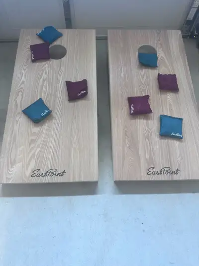 Cornhole and other yard games for rent, View more
