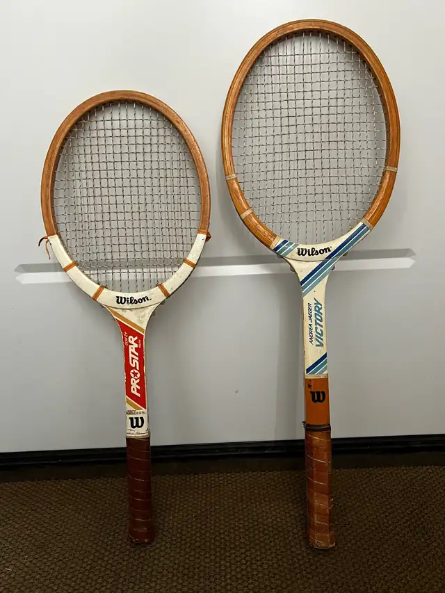 Vintage Wilson tennis raquets