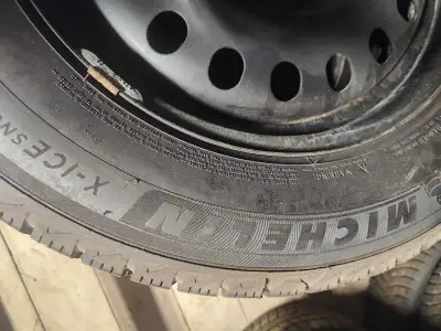 4 Michelin X Ice snows 225 65R17 on steel rims from a 2022 Buick Encore that I sold. In storage now....