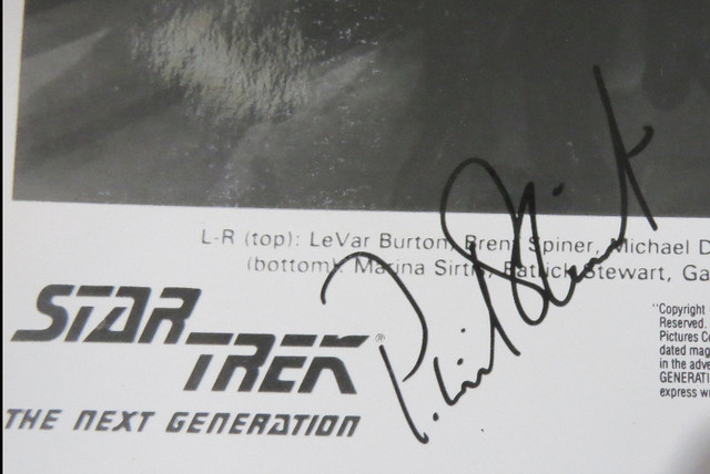 Star Trek Next Generation Crew Autograph in Arts & Collectibles in Trenton - Image 3