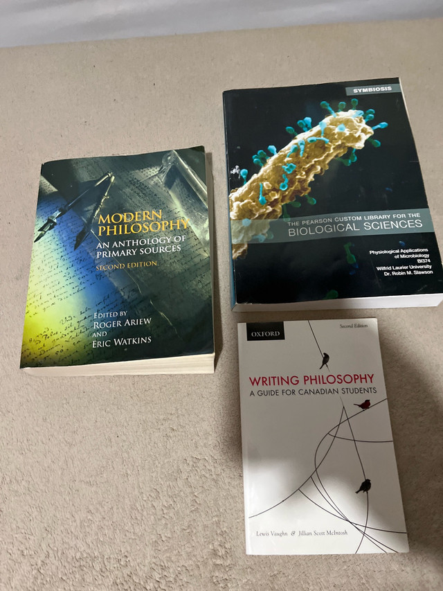 Philosophy and Biological Sciences Books in Textbooks in Kitchener / Waterloo