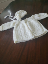 Baby Sweater and Hat