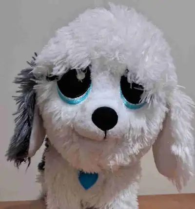 BATTERIES ARE NOT INCLUDED This adorable Ty Beanie Boo poodle plush toy is ready to find a new lovin...
