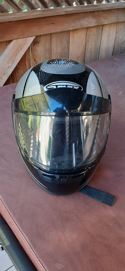 Men's Large GMAX snowmobile helmet - $30., View more