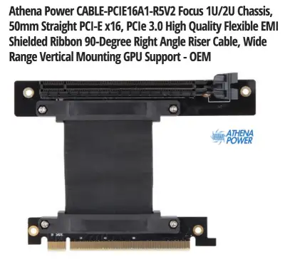 Use this card to mount PCI-E cards sideways to allow for more air flow to your GPU card. Price is fi...