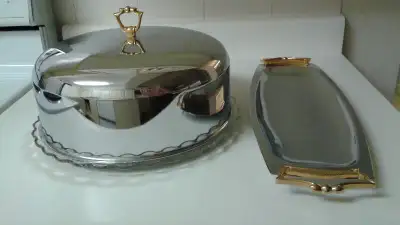 Kromex Covered Cake Plate & Dessert Tray - Weddings & Birthdays, View more
