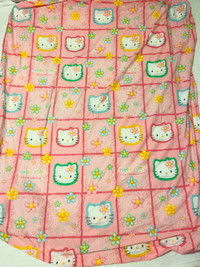 Vintage 1998 Hello Kitty Fitted Full Double Bed Sheet Sanrio