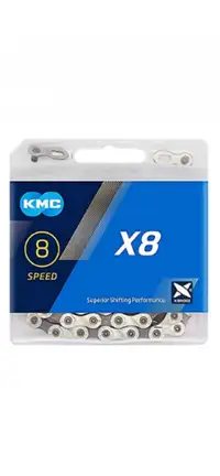 New KMC X8 Nickel Bicycle Chain 6 7 8 Speed Drivetrains Road MTB