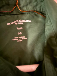 Boys youth L scouts uniform shirt
