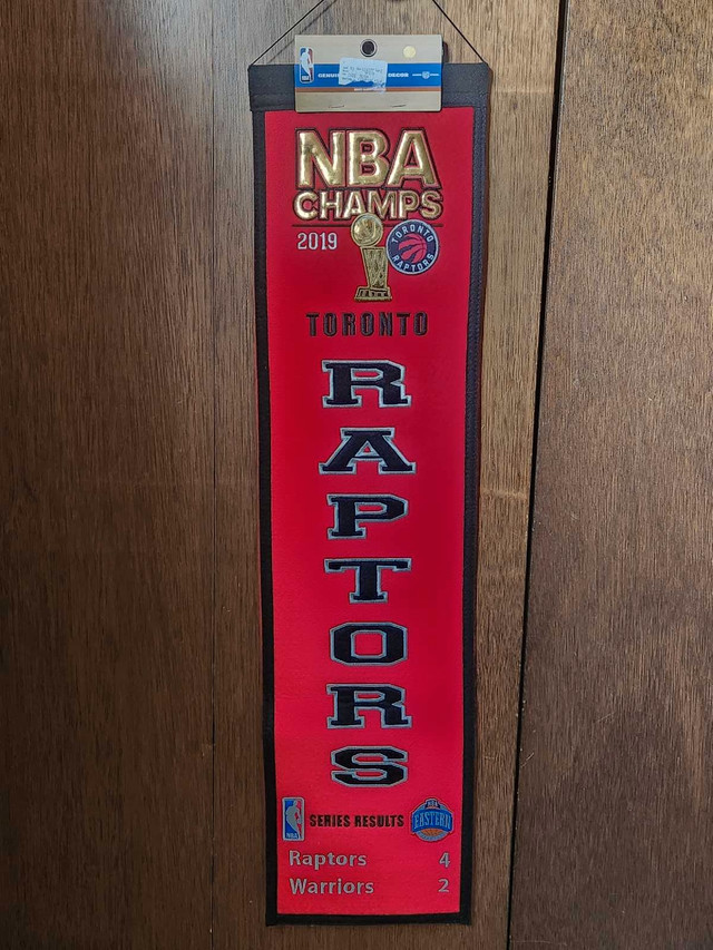 Toronto Raptors 2019 NBA Champions Heritage Banner in Arts & Collectibles in Windsor Region