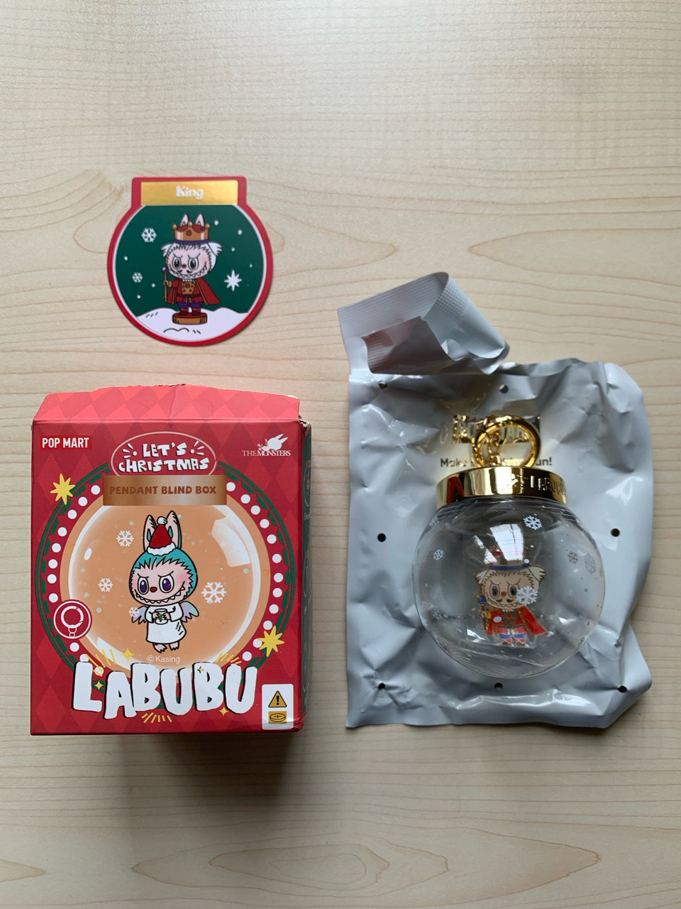 POPMART LABUBU LET’S CHRISTMAS PENDANT Last one 😔 They light 💡 up! POP MART Labubu Its Christmas