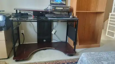 Glass Top Computer Desk, View more