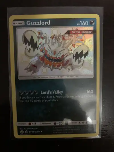 Pulled from packs and put into sleeves and top loaders. Mint condition. Guzzlord sv26/sv94 - $5 Pick...