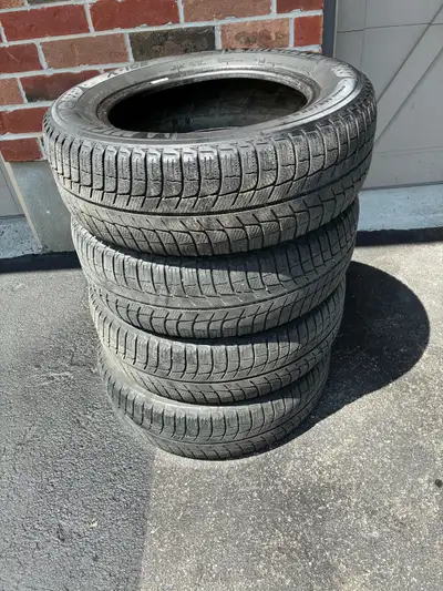 4 used winter tires 195/65-15 Michelin xice $250