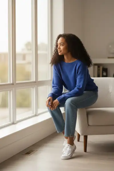 Joe Fresh vibrant blue pullover Cotton M, View more