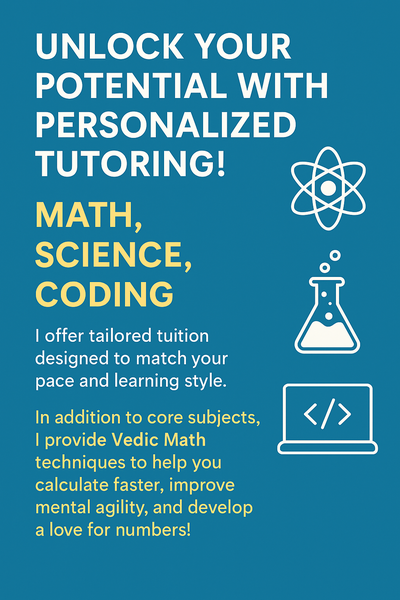 Are you looking to excel in Math, Science, or Coding? Whether you’re aiming to strengthen your basic...