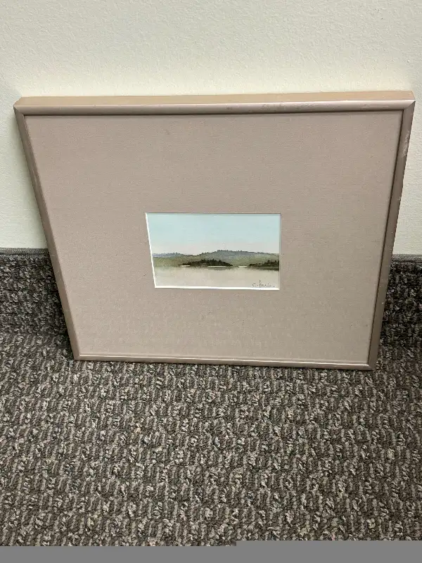COLIN PAIN MINIATURE WATERCOLOUR ON PAPER FRAMED in Arts & Collectibles in Winnipeg - Image 4