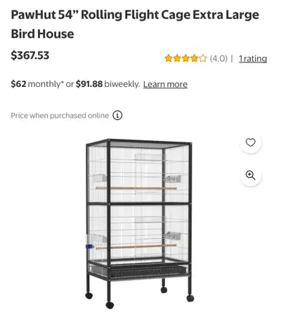 PawHut 54" Rolling Cage , View more