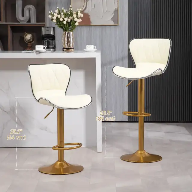 Counter Height Bar Stool, Adjustable Height Bar Chairs in Chairs & Recliners in Markham / York Region - Image 2