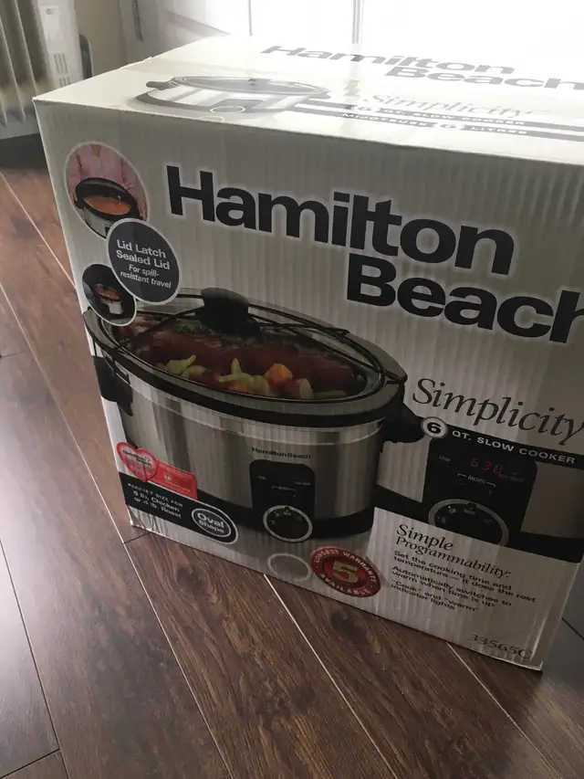 Hamilton Beach 6-Quart Simplicity Slow Cooker
