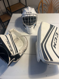 Intermediate ice hockey Glove,Blocker and Helmet