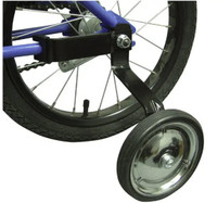 Heavy duty bicycle training wheels