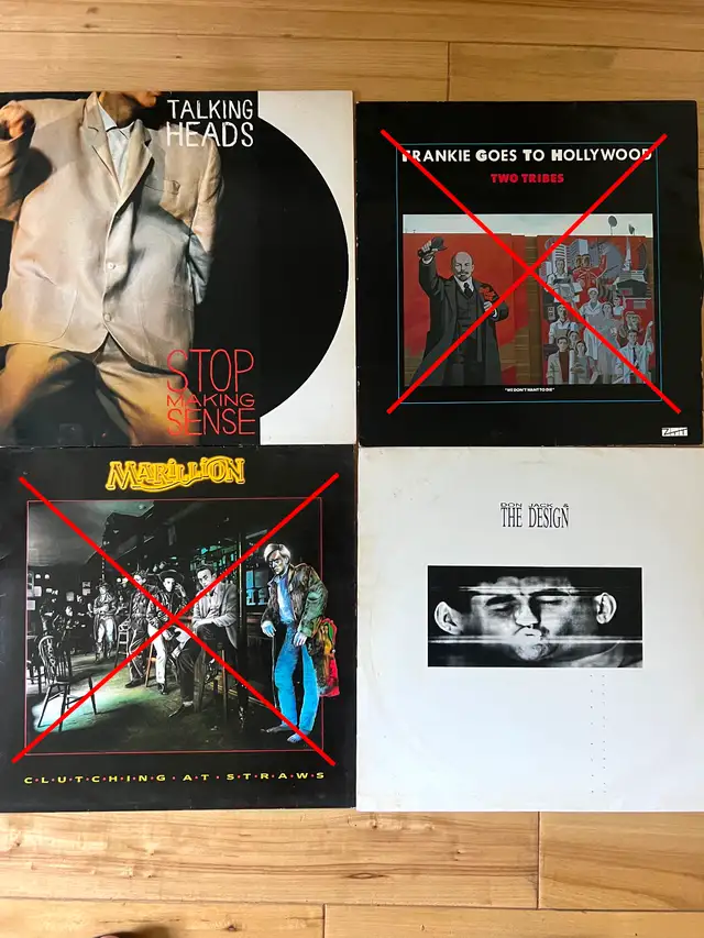 Various Pop/Progressive Rock vinyl records VG/VG+ condition