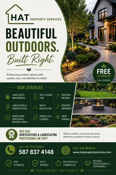 Looking for reliable landscaping and property maintenance in Calgary? At HATCORP Property Services,...