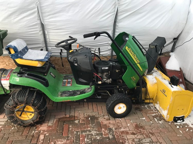 Tracteur à gazon et souffleuse à neige John Deere dans Tondeuses et souffleuses  à Ville de Québec - Image 2