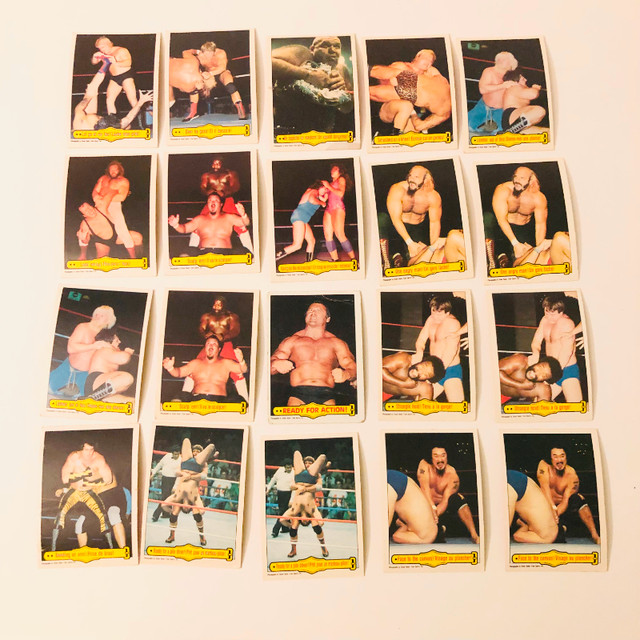 1985 WWF O Pee Chee Wrestling Cards Ringside Action Lot of 67 in Arts & Collectibles in City of Toronto - Image 4