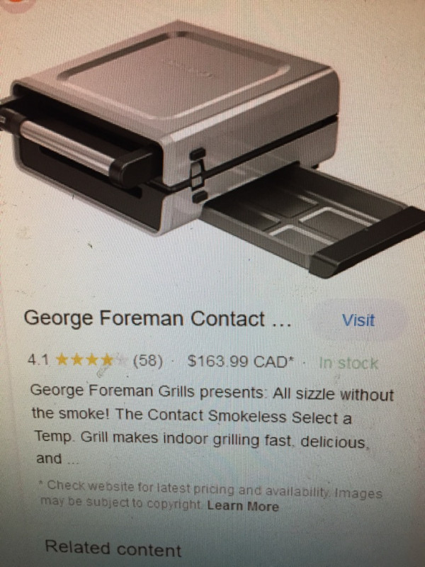 George Foreman Grill in Microwaves & Cookers in Mississauga / Peel Region - Image 2