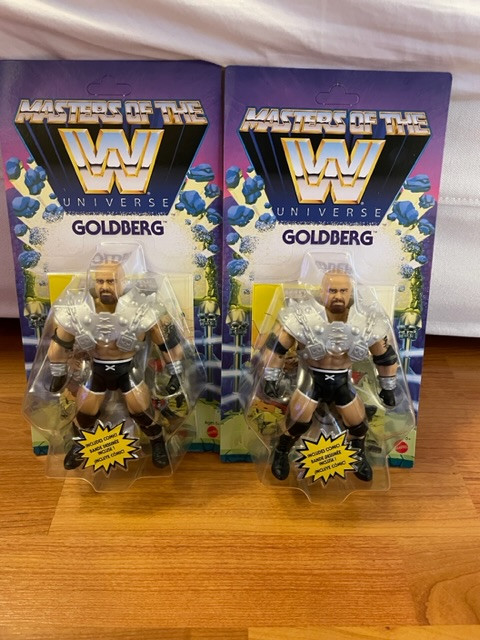 2 Motu Masters of the universe WWE Goldberg figures Mattel new in Toys & Games in Oakville / Halton Region