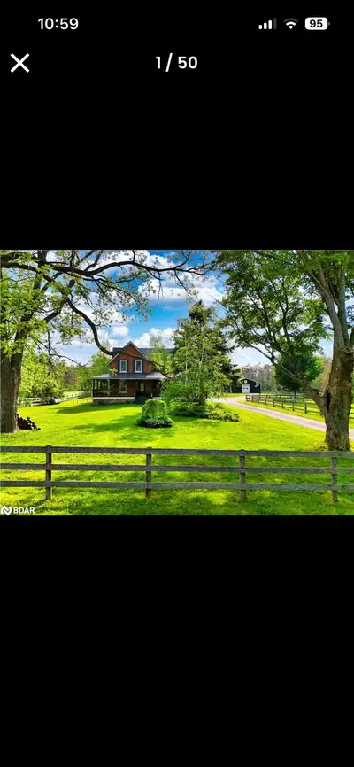 This charming, well-maintained century hobby farm offers a peaceful escape and is currently being so...