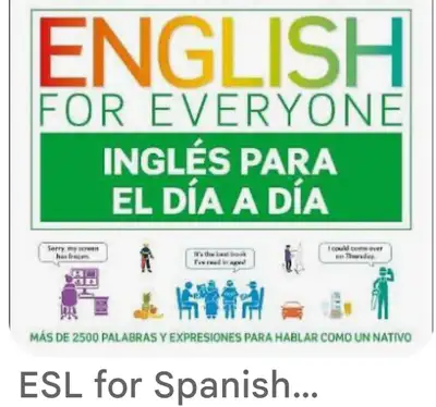 ESL English for Hispanic people  & Beginner Spanish classes, View more