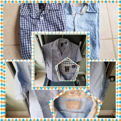Men's short shirts Size S /2/$5 Used 1 times only If ad is up its still available Pls see the other...