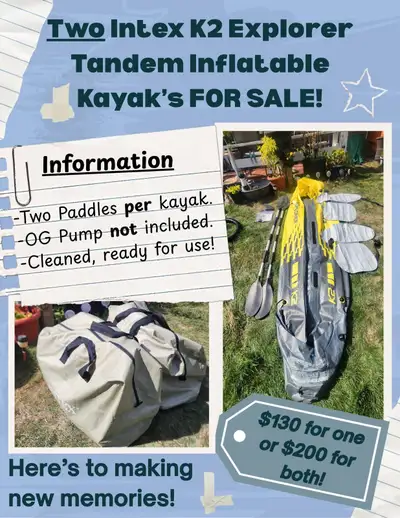 Inflatable Kayaks - Intex K2 Explorer, View more