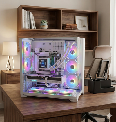 Custom White Gaming PC - 9800X3D | RTX 5080, View more
