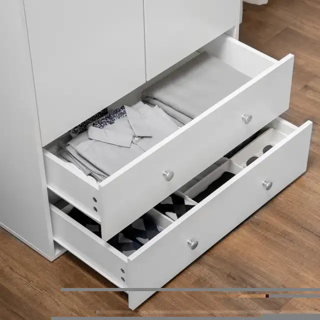 Wardrobe Closet, Armoire with Drawers and Hanging Rail for Bedro in Dressers & Wardrobes in Markham / York Region - Image 10