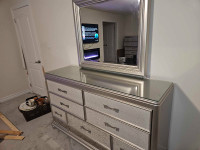 Very beautiful and mint quality bedroom set. glass top added  