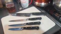 Higher end forged knife set