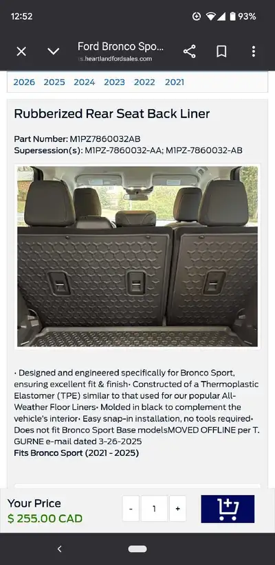 Weather guard. New takeoffs. Less than half retail. Available if ad active in northend. Price firm.....