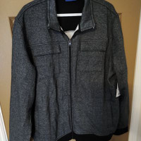 Brand New men's APT 9 fleece knit jacket, New with tags size XL.