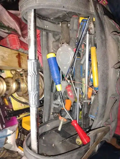 Standley steel carry contractor bag full of scrrdrivers, View more