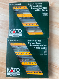 Kato Nscale Union Pacific passenger car set