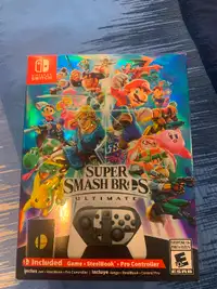 SUPER SMASH BROS ULTIMATE EDITION SET CONTROLLER GAME NEW SWITCH