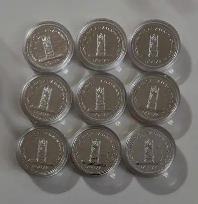 Lot of 1952-1977 Canada Uncirculated Collectible Silver Coins, View more