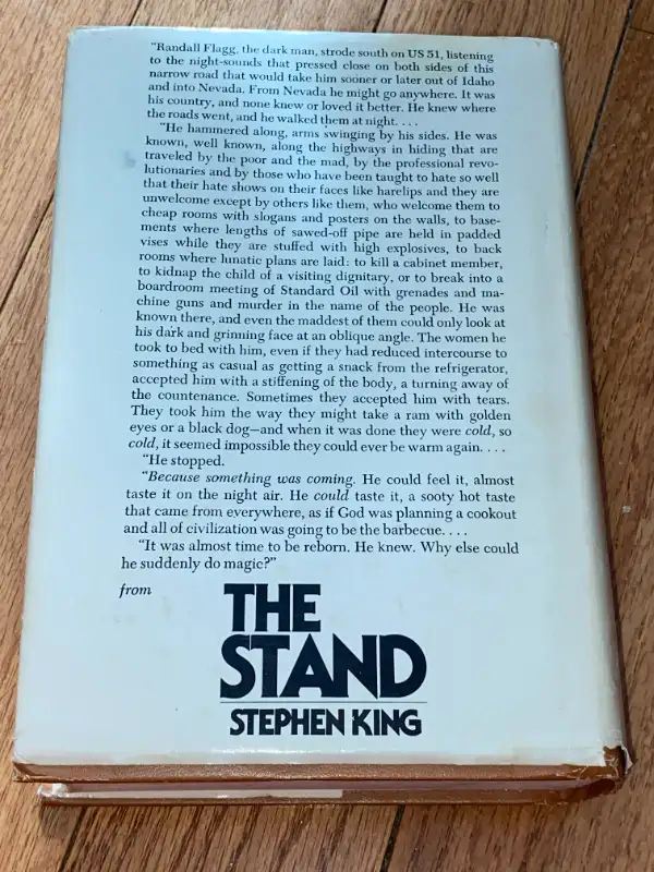 The Stand by Stephen King 1978, Hardcover Book Club 1st Edition in Fiction in St. Catharines - Image 7