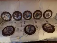 BNIB “The Face Off” Collectors Plates - set of 8 Framed